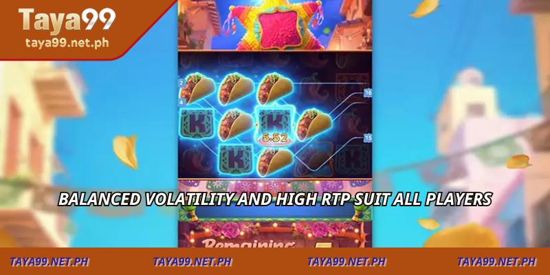 Balanced volatility and high RTP suit all players