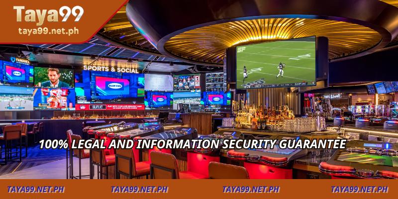 100% legal and information security guarantee