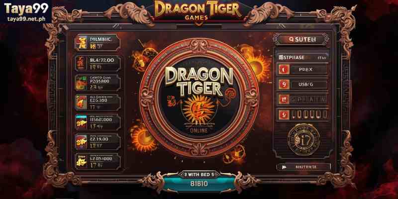 Dragon Tiger game online interface popular in the Philippines
