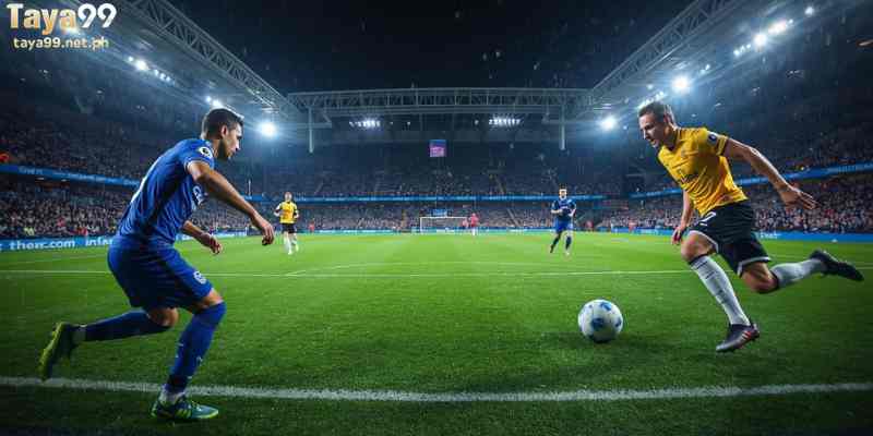 Imagine a Premier League match between two strong teams.