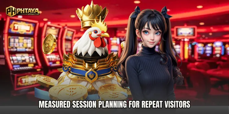 Measured session planning for repeat visitors