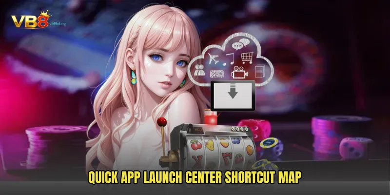 Quick App Launch Center Shortcut Map